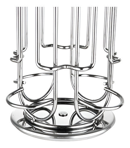 Porta Cápsula Para 32 Dolce Gusto Giratorio 360° - Norplat Plateado