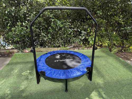 Trampolín Fitness Norplat Plegable 100cm 1m Cama Elastica Azul