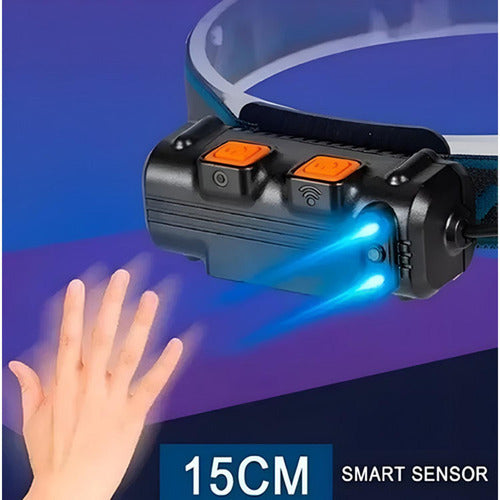 2 Linterna De Cabeza Recargable Led Potente Cintillo Norplat Negro