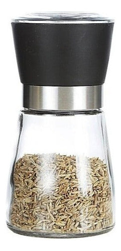 10 Saleros Y Pimenteros Molinillos P/ Sal Especies - Norplat Negro