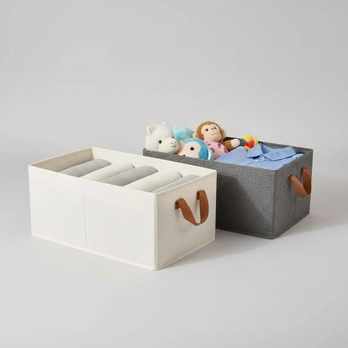 6 Cajas Organizadoras Tela Plegables Closet Ropa - Norplat Lisa