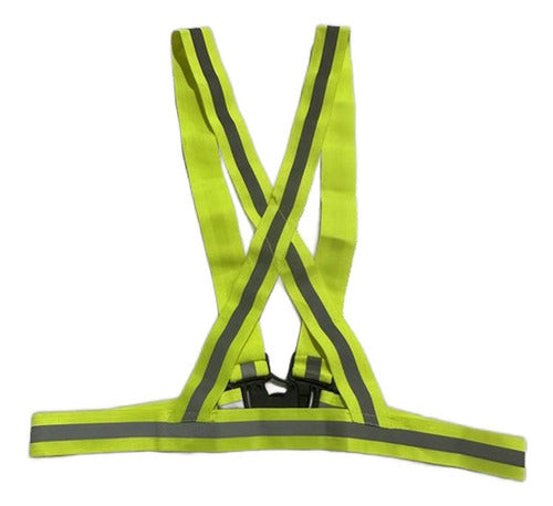 Pack 10 Arnes Reflectante Elástico Ajustable - Norplat Amarillo Fluorescente M