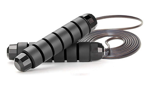 Cuerda Para Saltar Cardio Crossfit Deporte Velocidad Norplat Negro