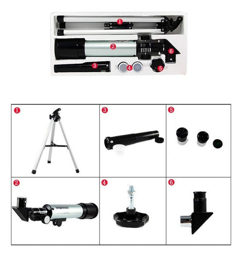 Telescopio Astronómico Profesional Filtro Solar F36050 Color Gris