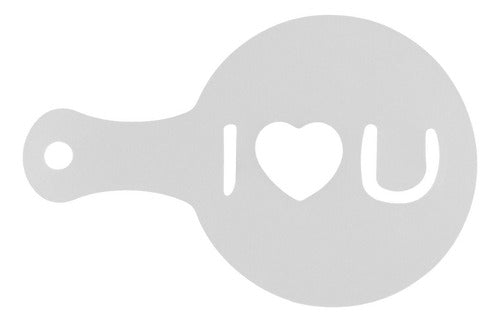 16 Plantillas Stencils Decorar Cafes Pan Cupcakes - Norplat 01