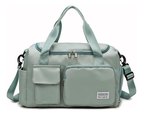 Bolso De Viaje Gran Capacidad Para Hombres Mujeres - Norplat Verde Lisa