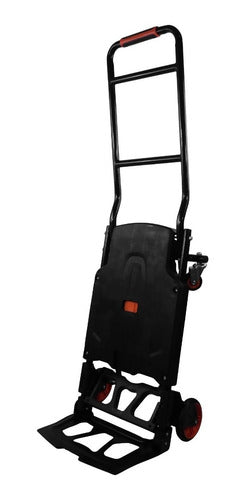Carro Plegable Carga Acero 2 En 1 Yegua + Plataforma 100kg