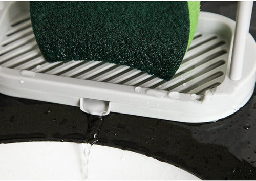 Rack Organizador De Esponja Y Paño De Cocina - Cukin Gris