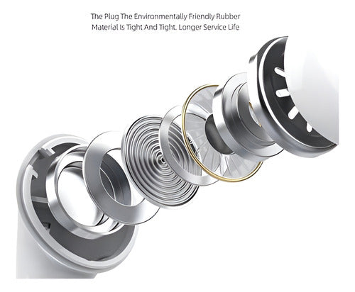 Audifonos Manos Libres Norplat Compatible Con iPhone 7 Al 14 Blanco