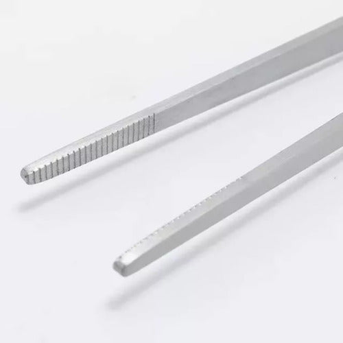 Pinza Precisión Gastronómica Gourmet Cocina 30cm - Norplat Plateado