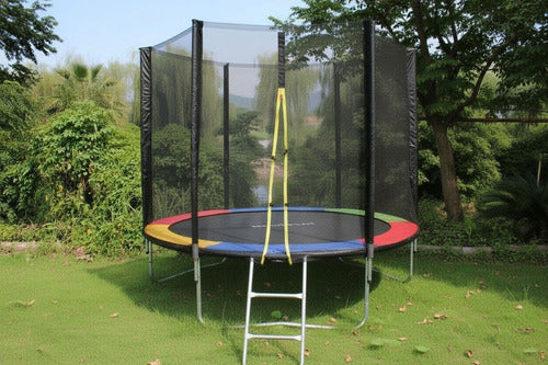 Cama Elástica Norplat Para Niños 10pies 3.05mt Con Escalera Negro Multicolor