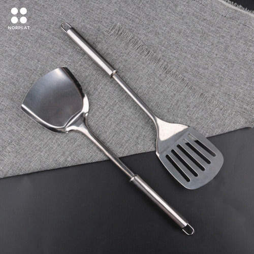 Set 6 Utensilios De Cocina Acero Inoxidable Premium - Cukin