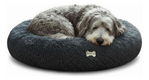 Cama Antiestres 110cm Norplat Perro Dona Colchon Grande Xxl Gris Oscuro Dona Antiestrés