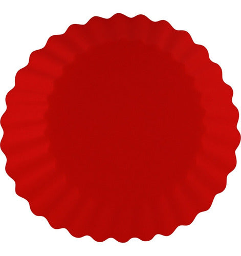 Set X 12 Moldes De Silicona Xl Para Muffin - Øs9cm - Cukin Rojo