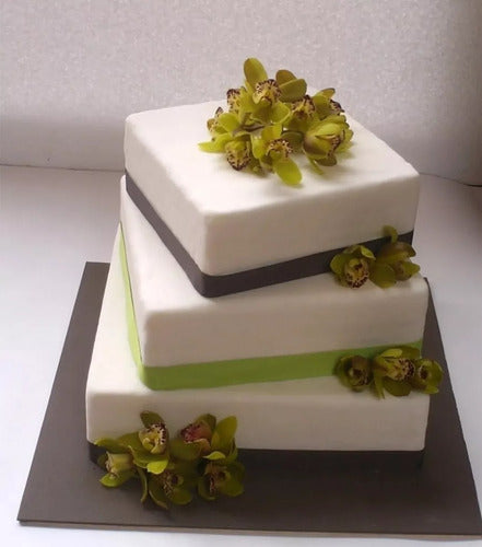 5 Molde Cuadrado Antiadherente Desmontable Tortas Repostería Negro