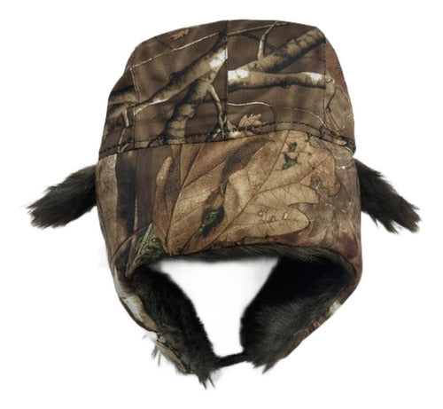 Gorro Invierno Ruso Unisex Calido Termico Camuflado Norplat Verdemarrón M