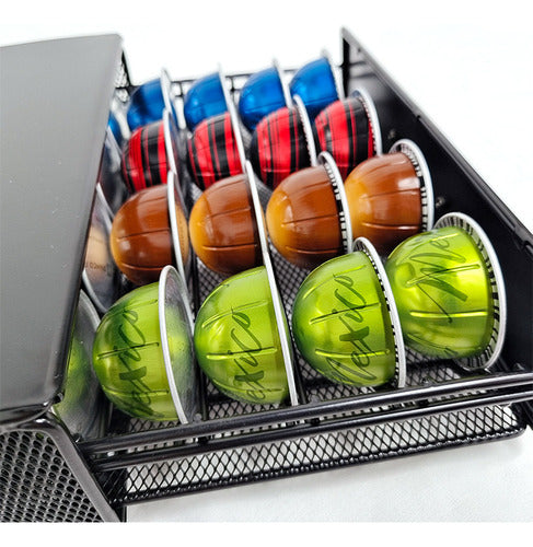 Porta Cápsulas Metálico Para Capsulas Vertuo 40 Unidades