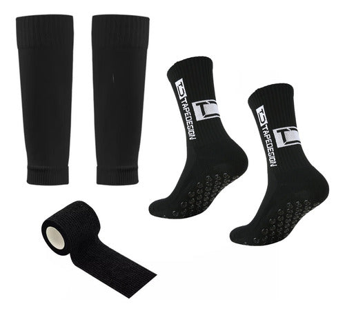Media Deportiva Antideslizante + Media Sin Pie + Vendaje