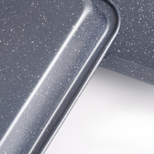 Asadera Para Quincho Budinera Acero Inoxidable Horno Norplat Negro