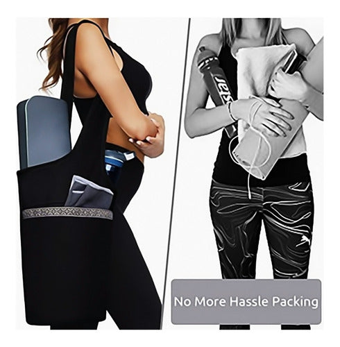 Bolso Para Yoga O Pilates De Estilo Negro Negro