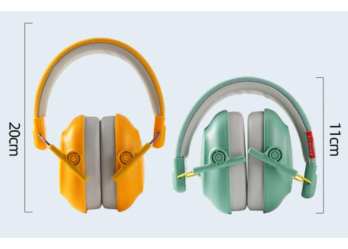 Audífonos Antiruido Niños Y Jóvenes Con Autismo Tdah Norplat Amarillo