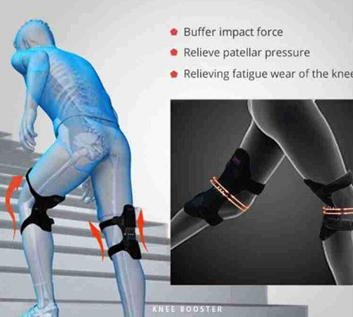 Rodillera X2 Bisagra Soporte Rotula Y Estabilidad - Med Negro M