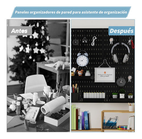 Organizador De Escritorio Pegado A La Pared - Norplat Negro