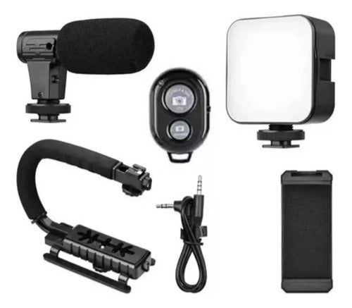 Estabilizador De Cámara De Video Soporte De Teléfono Norplat Negro