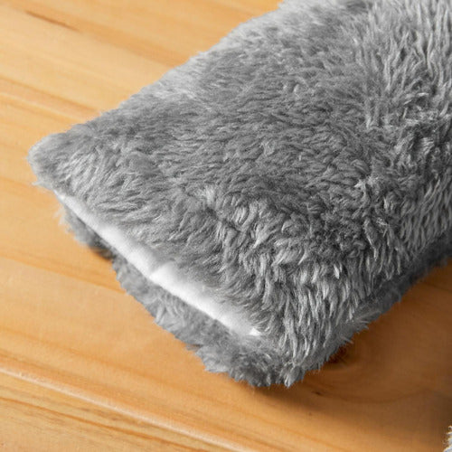 Pijama Polar Bebe Termico Norplat Enterito Orejitas Osito Gris Oscuro Liso 3 A 6 Meses