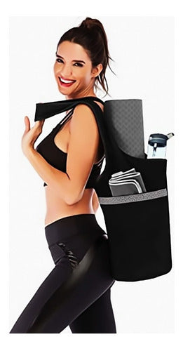 Bolso Para Yoga O Pilates De Estilo Negro Negro