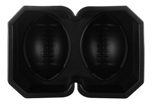 Molde De Silicona Para Pelotas De Rugby De Hielo - Cukin Negro