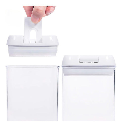 Contenedor Alimentos Hermético Cierra Fácil 1.7 Lts - Cukin Blanco