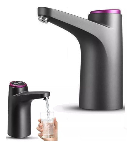 Dispensador De Agua Eléctrico Bomba Portátil Usb - Cukin Negro