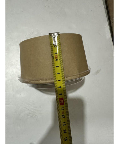 Pack 20 Bowl Kraft Ensalada - Polipapel 1000 Cc - Norplat Marrón