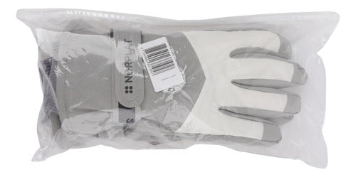Guantes Térmicos Invierno Ski Nieve Pantalla Táctil Norplat Gris Claro - M