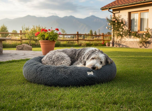 Cama Antiestres 110cm Norplat Perro Dona Colchon Grande Xxl Gris Oscuro Dona Antiestrés