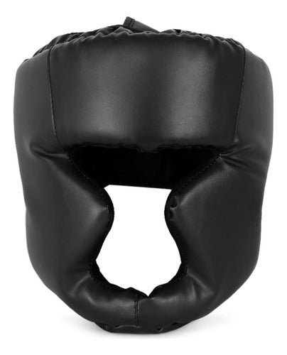 Casco Boxeo Cabezal De Protección Mma Taekwondo - Norplat L Negro
