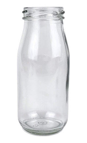 Botella De Vidrio 250cc Con Tapa Incluida (pack 40 Unidades)