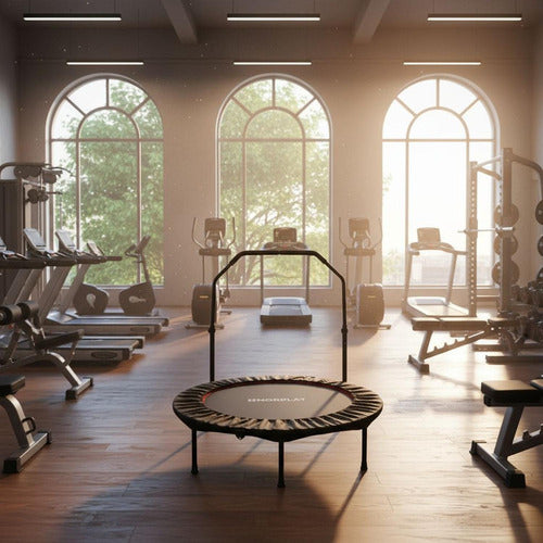 Trampolín Fitness 120cm 48  Plegable Aeróbico Yoga - Norplat Negro