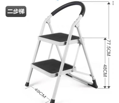 Banco Trabajo Plegable Tipo Piso Escalera 2 Peldaños Norplat