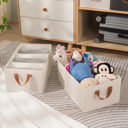 6 Cajas Organizadoras Tela Plegables Closet Ropa - Norplat Lisa