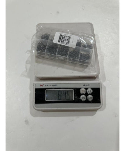 500 Anzuelos Pesca Tamaños Mixtos Acero Al Carbono - Norplat Plateado