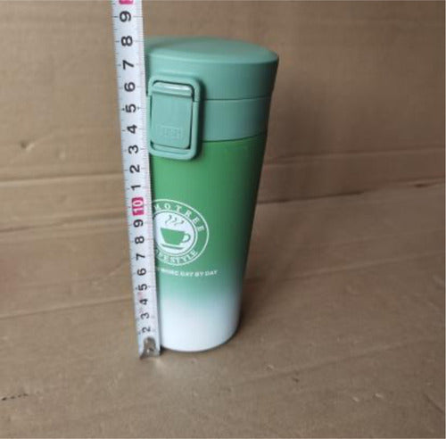 Vaso Termico Mug Para Café Té 380 Ml Acero Inoxidable Cukin Verde