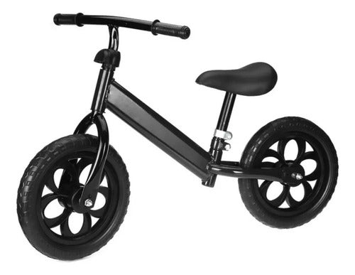 Bicicleta Equilibrio Sin Pedales Niños Principiantes Norplat Negro Negro