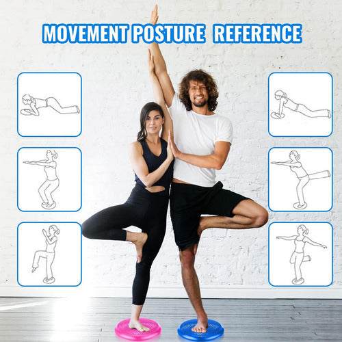 Disco De Balance Y Equilibrio Mini Bosu Erizo Yoga - Norplat Púrpura