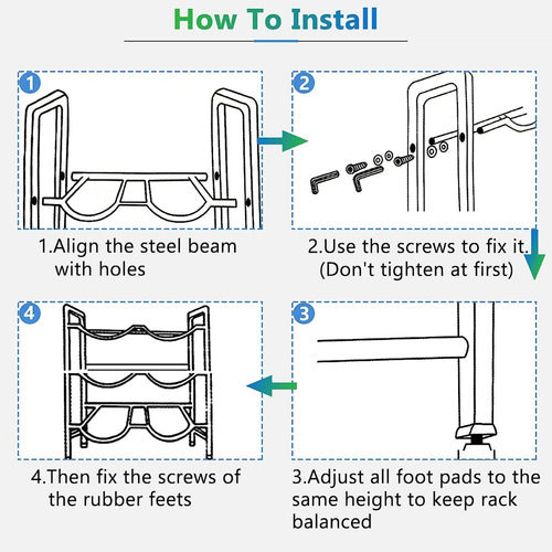 Organizador Rack Para 6 Bidones Botellones Agua 20l Norplat
