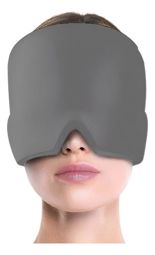 Gorro Migraña Gel Alivia Dolor Cabeza Compresa Gel - Norplat Gris