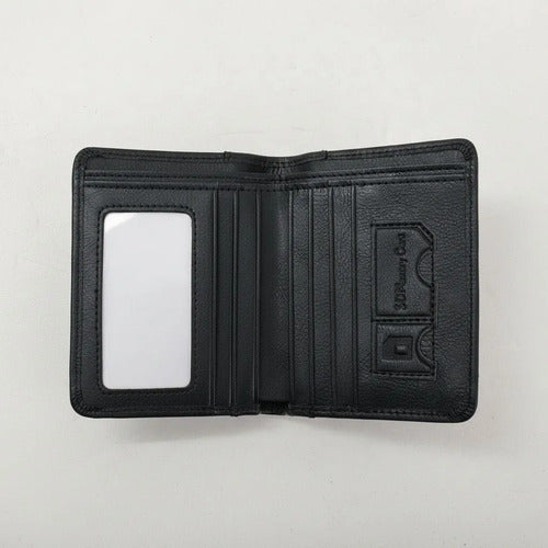 Billetera De Cuero Hombre Anti Rfid Anti Clonacion - Norplat Negro Liso