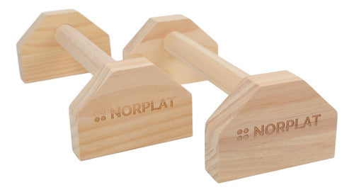 Mini Paralelas Madera Norplat - Calistenia Flexiones Fitness Madera