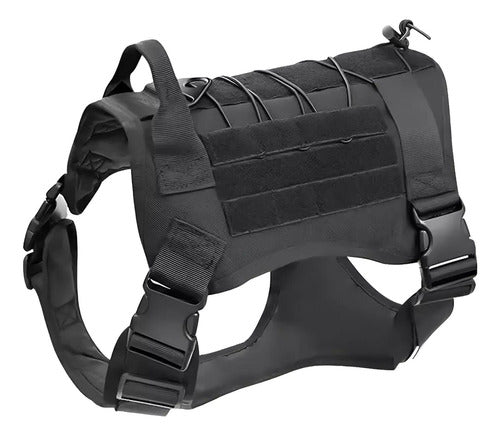 Arnés Táctico Ajustable Lanzamiento Perros Grandes Norplat Negro Xl Tactico Profesional